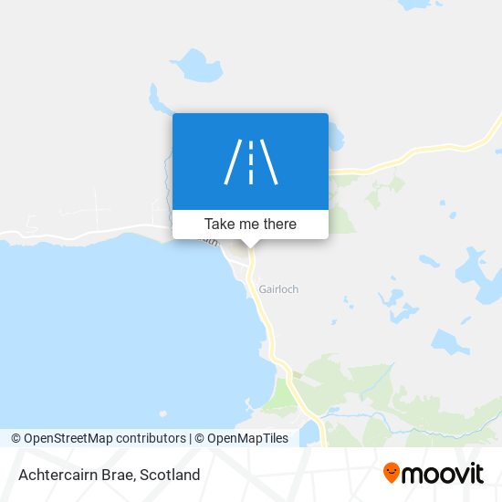 Achtercairn Brae map