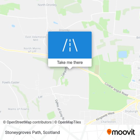 Stoneygroves Path map