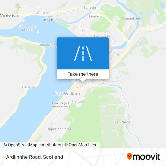 Ardlinnhe Road map