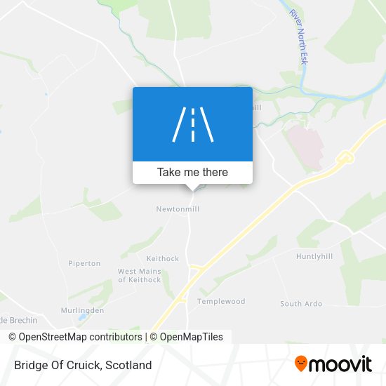 Bridge Of Cruick map