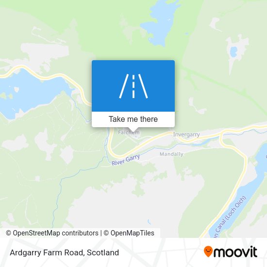 Ardgarry Farm Road map