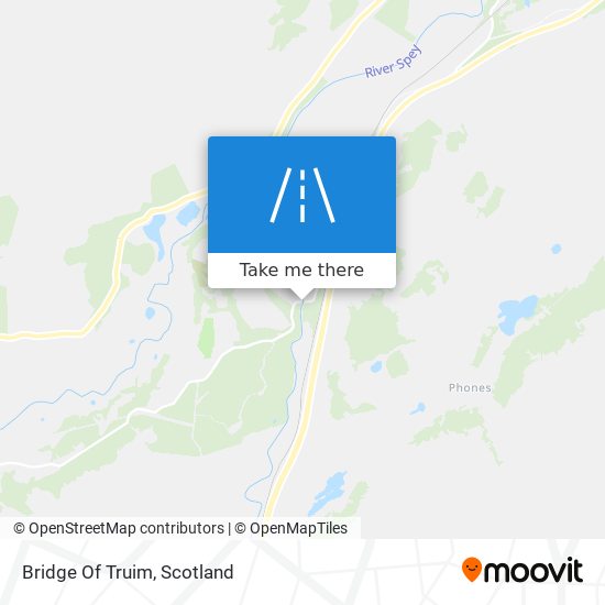 Bridge Of Truim map