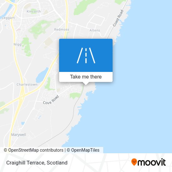 Craighill Terrace map