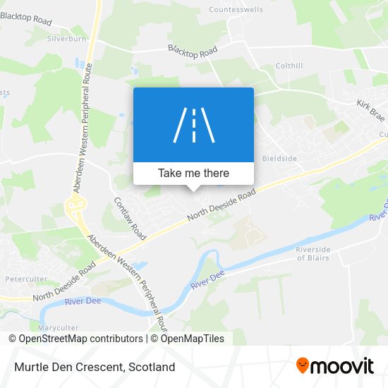 Murtle Den Crescent map
