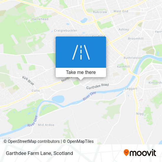Garthdee Farm Lane map