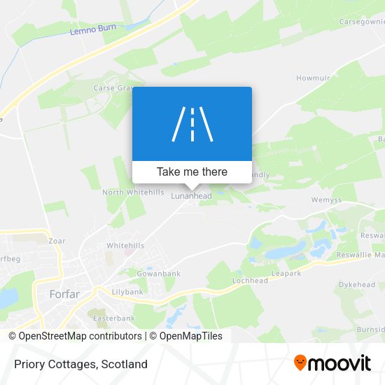 Priory Cottages map