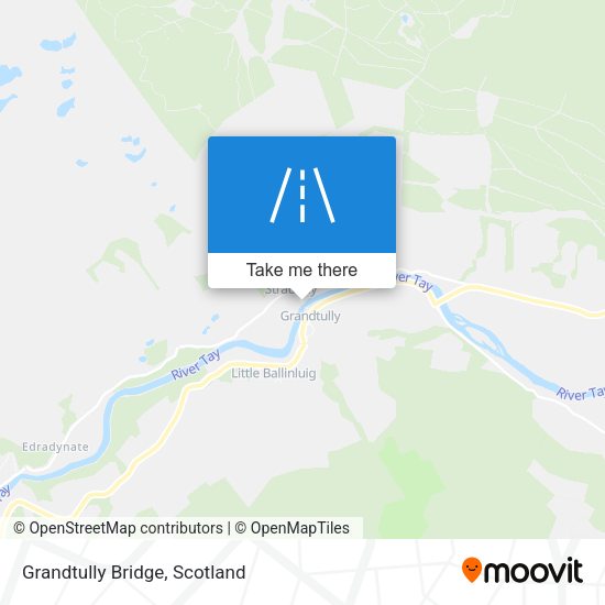 Grandtully Bridge map