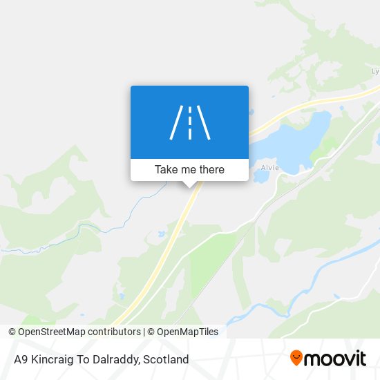A9 Kincraig To Dalraddy map