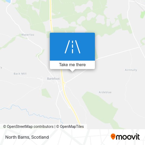 North Barns map