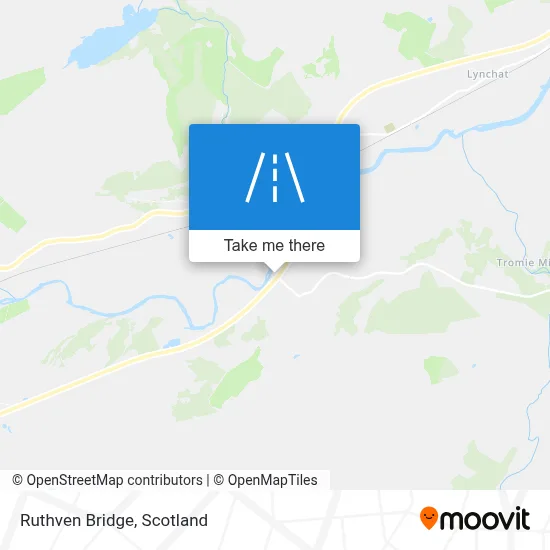 Ruthven Bridge map