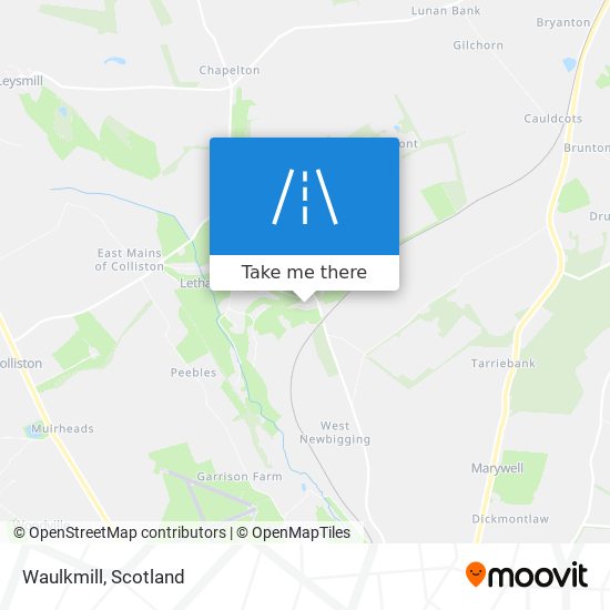 Waulkmill map