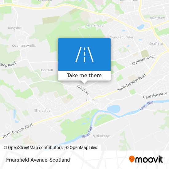 Friarsfield Avenue map