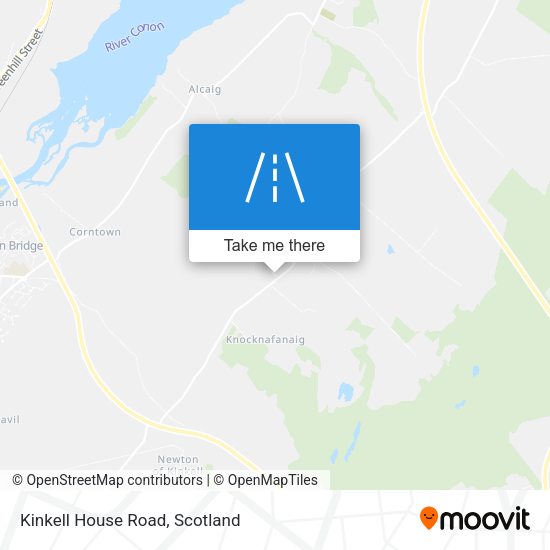 Kinkell House Road map