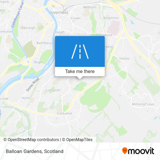 Balloan Gardens map