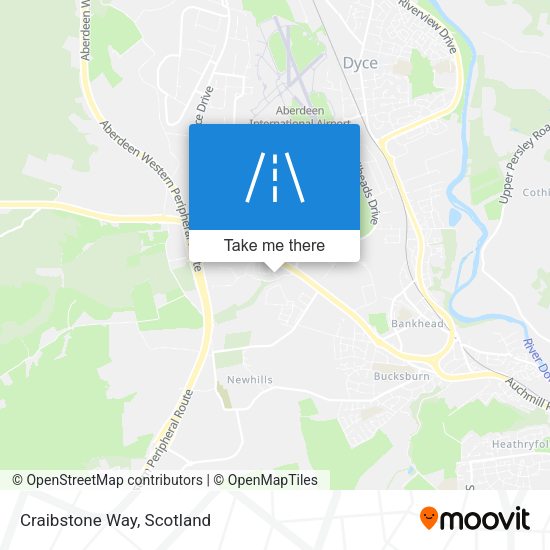 Craibstone Way map