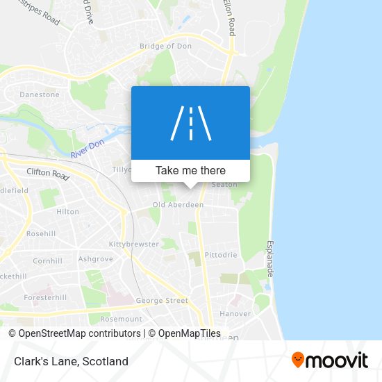 Clark's Lane map