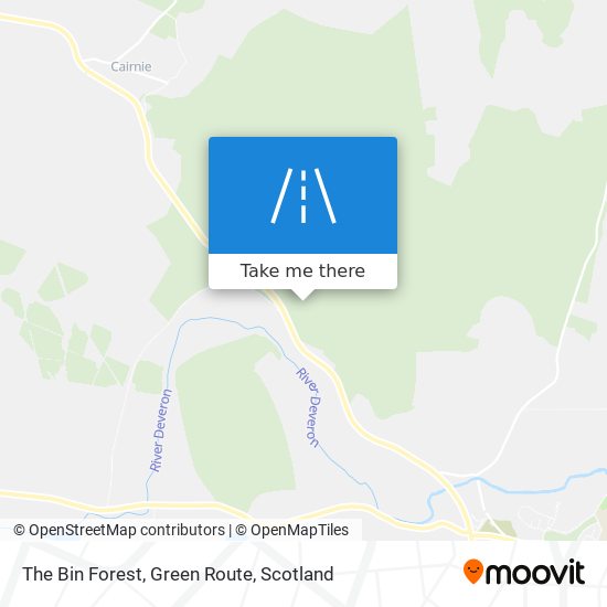 The Bin Forest, Green Route map