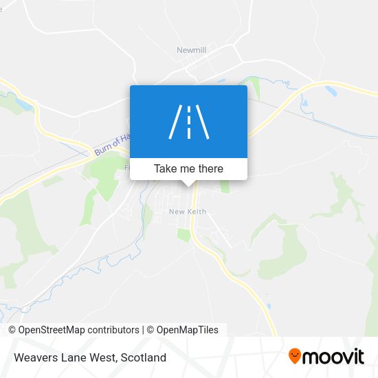 Weavers Lane West map