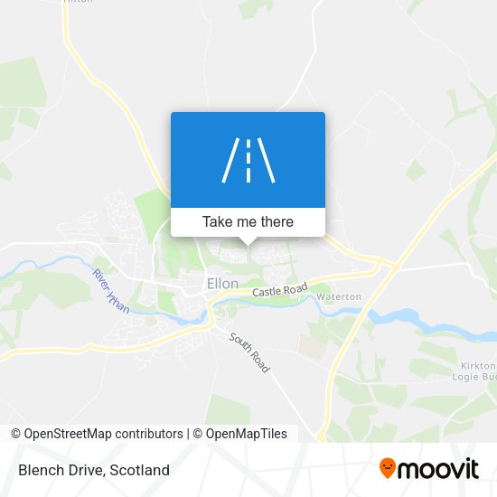 Blench Drive map