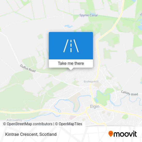 Kintrae Crescent map