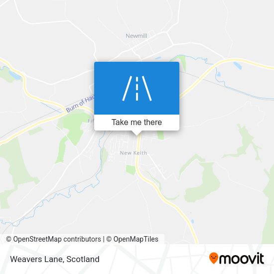 Weavers Lane map
