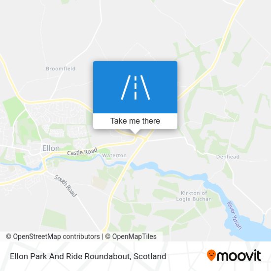 Ellon Park And Ride Roundabout map