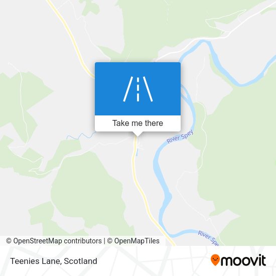 Teenies Lane map