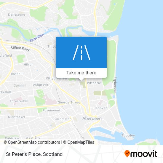 St Peter's Place map