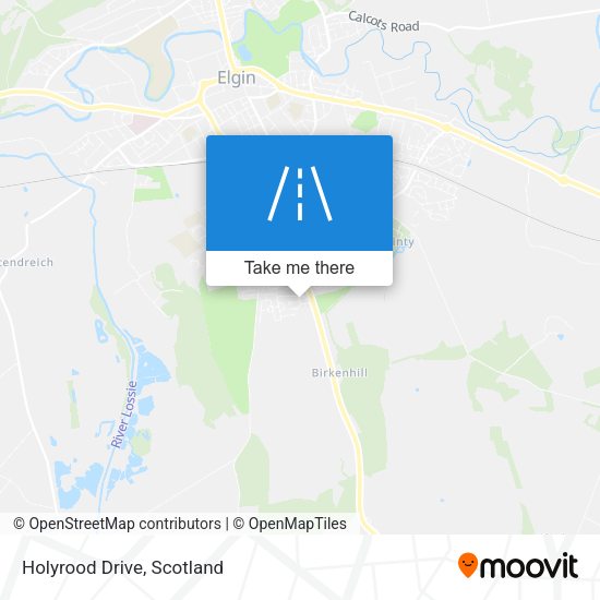 Holyrood Drive map