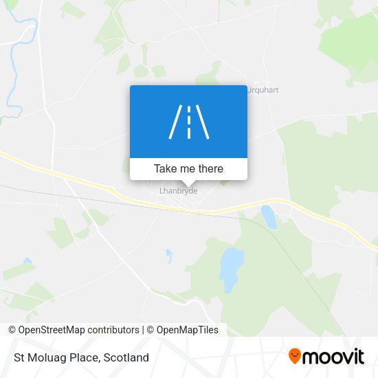 St Moluag Place map