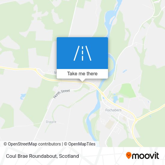 Coul Brae Roundabout map
