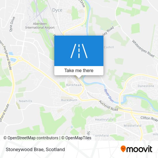 Stoneywood Brae map