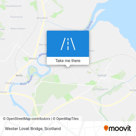 Wester Lovat Bridge map