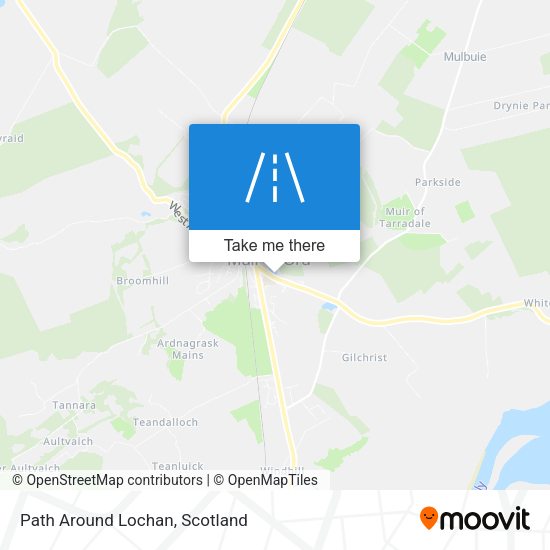 Path Around Lochan map