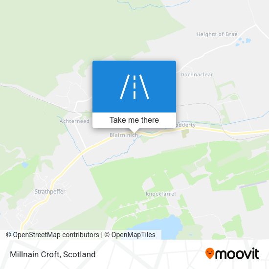 Millnain Croft map
