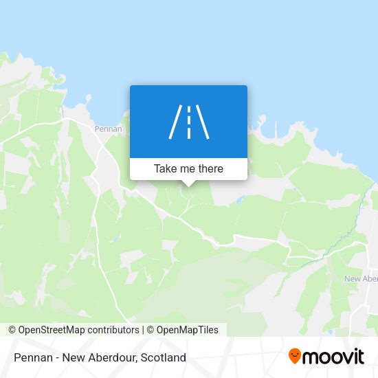 Pennan - New Aberdour map