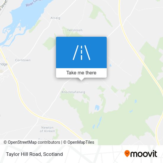 Taylor Hill Road map