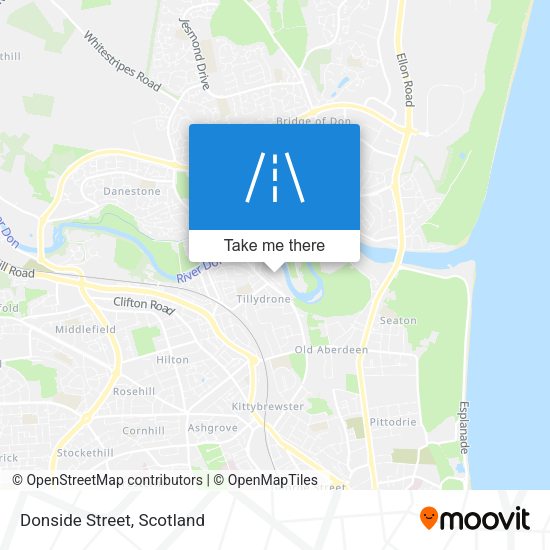 Donside Street map