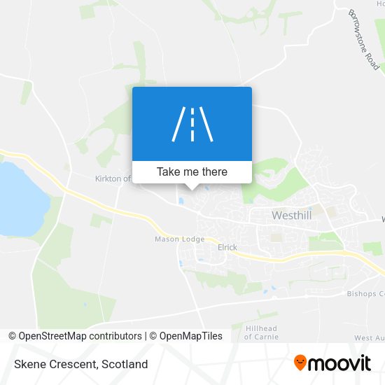 Skene Crescent map