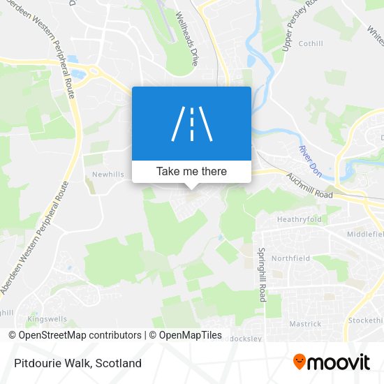 Pitdourie Walk map