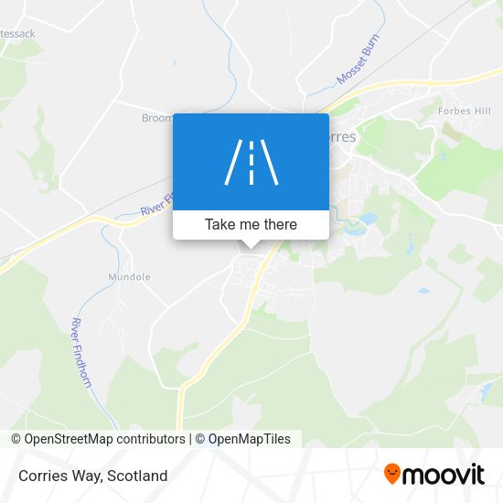 Corries Way map