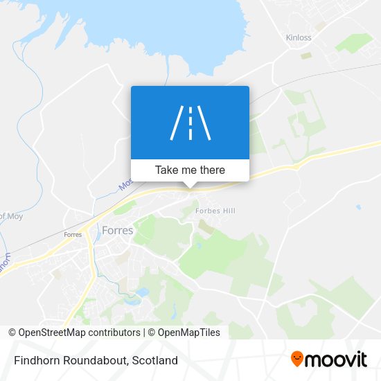 Findhorn Roundabout map