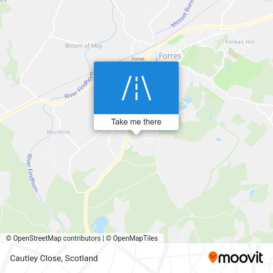 Cautley Close map