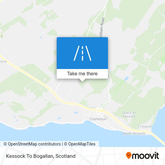Kessock To Bogallan map