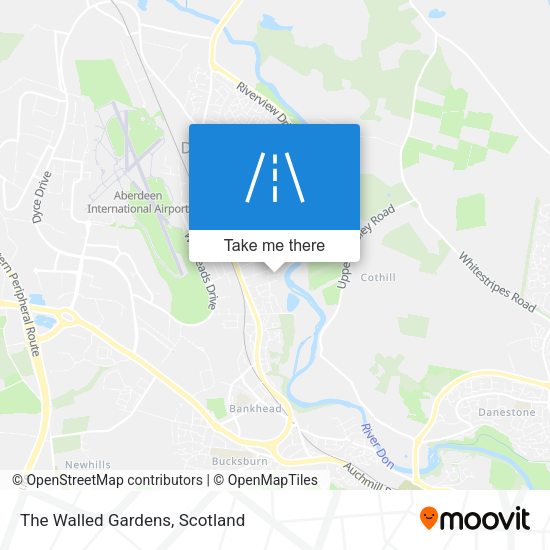 The Walled Gardens map