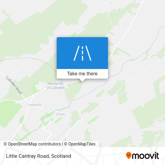 Little Cantray Road map