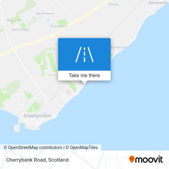 Cherrybank Road map