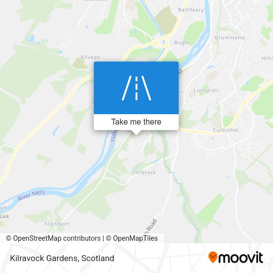 Kilravock Gardens map
