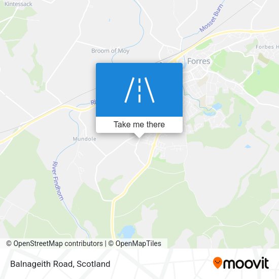 Balnageith Road map