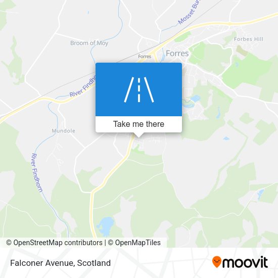 Falconer Avenue map